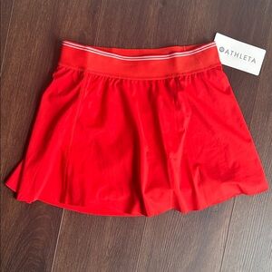 Athleta Bright Red Circle Skort